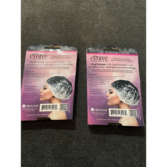 platinum, Firstline evolve essentials platinum, deep conditioning, cap two pack - Picture 4 of 4